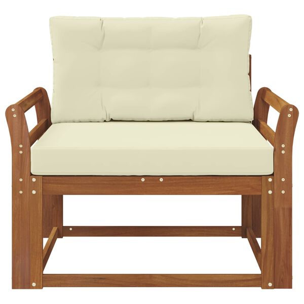 vidaXL Sofa de milieu ext&eacute;rieur Bois d'Acacia Massif Naturel