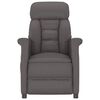 vidaXL Fauteuil de massage &eacute;lectrique Gris Similicuir