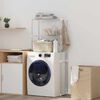 vidaXL &Eacute;tag&egrave;re pour machine &agrave; laver Blanc 70 x 27 x 136 cm Aluminium
