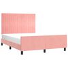 vidaXL Cadre de lit sans matelas rose 140x200 cm velours