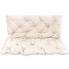 vidaXL Coussin cr&egrave;me pour balancelle 120 cm