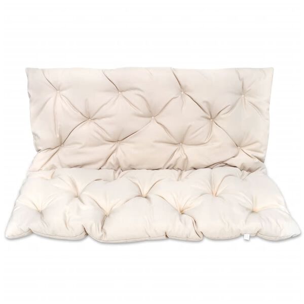 vidaXL Coussin cr&egrave;me pour balancelle 120 cm