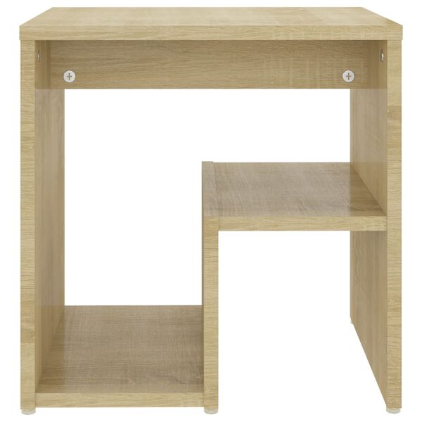 vidaXL Table de chevet ch&ecirc;ne sonoma 40x30x40 cm bois d'ing&eacute;nierie