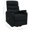 vidaXL Fauteuil de massage Noir Tissu