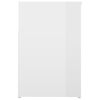 vidaXL Banc à chaussures Blanc brillant 80x30x45 cm Bois d'ingénierie