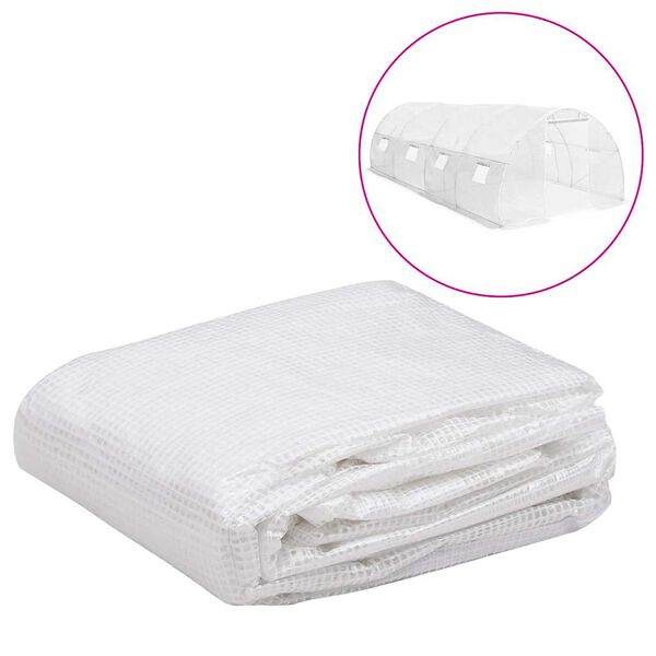 vidaXL Couverture de remplacement de serre (18 m&sup2;) 3x6x2 m Transparent