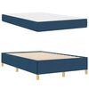 vidaXL Cadre de lit avec matelas Bleu 120 x 190 cm tissu