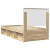 vidaXL Cadre de lit Sonoma 100 x 200 cm Bois de pin massif