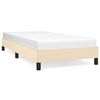 vidaXL Cadre de lit sans matelas cr&egrave;me 100x200 cm tissu