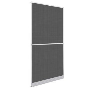 vidaXL &Eacute;cran anti-insectes &agrave; charni&egrave;re Blanc et Noir 100 x 215 cm