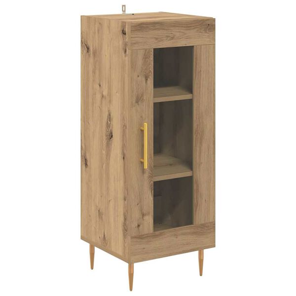 vidaXL Buffet ch&ecirc;ne artisanal 34 x 34,5 x 90 cm Bois d'ing&eacute;nierie
