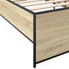 vidaXL Cadre de lit sans matelas chêne sonoma 100x200 cm