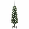 vidaXL Sapin de Noël artificiel Vert 120 cm PVC et acier et plastique