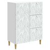 vidaXL Buffet Blanc 66 x 34,5 x 90 cm Bois d'ing&eacute;nierie