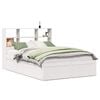 vidaXL Cadre de lit sans matelas blanc 120x190 cm bois de pin massif