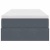 vidaXL Lit avec rangement et matelas Gris fonc&eacute; 90 x 190 cm Velours