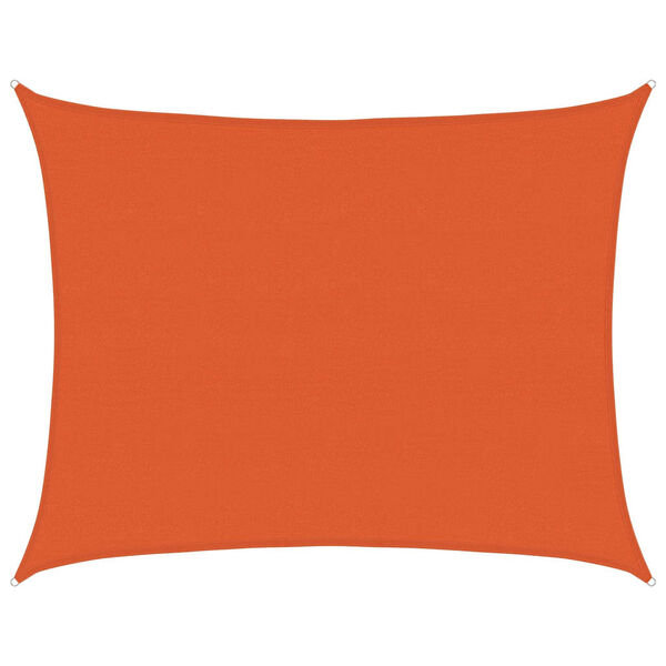 vidaXL Voile d'ombrage 160 g/m&sup2; rectangulaire orange 6x7 m PEHD