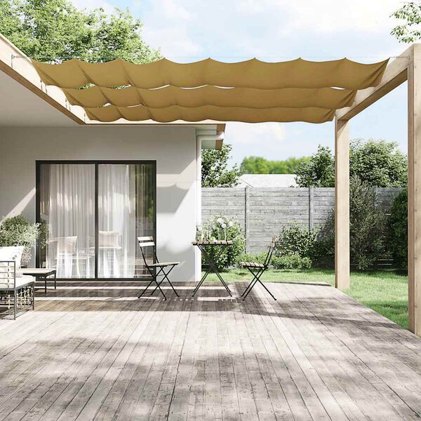 vidaXL Auvent vertical Beige 140x800 cm Tissu oxford