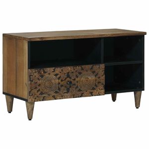 vidaXL Meuble TV Marron 80 x 33,5 x 46 cm Bois de mangue massif