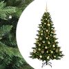 vidaXL Sapin de No&euml;l artificiel avec boules 120 cm 150 LED Blanc chaud