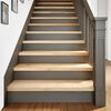 vidaXL Marches d'escalier 16 pcs non trait&eacute; bois de ch&ecirc;ne massif