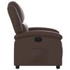 vidaXL Fauteuil inclinable Marron Similicuir