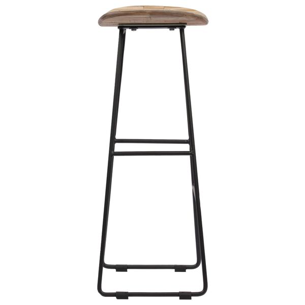 vidaXL Chaises de bar lot de 4 teck recycl&eacute;