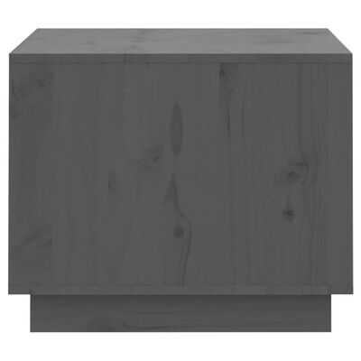 vidaXL Table basse Gris 120x50x40,5 cm Bois massif de pin