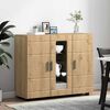 vidaXL Cabinet en Bois Ch&ecirc;ne artisanal 88,5 x 30,5 x 73 cm