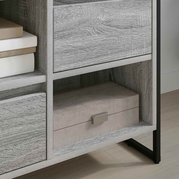 vidaXL Meuble TV Gris Sonoma 100 x 36 x 49,5 cm Bois d'ing&eacute;nierie