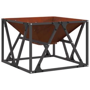 vidaXL Boule de feu Rouill&eacute; 50 x 50 x 35 cm Acier patin&eacute;