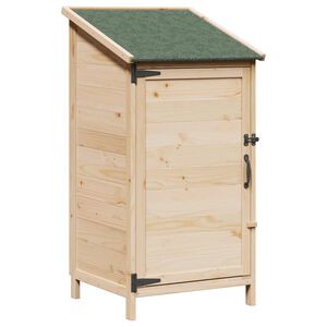 vidaXL Abri de jardin Naturel 59 x 56 x 113,5 cm Bois de Sapin Massif