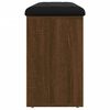 vidaXL Banc &agrave; chaussures ch&ecirc;ne marron 102x32x50 cm bois d'ing&eacute;nierie