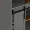 vidaXL Armoire à vin HALDEN casiers à vin porte coulissante gris pin