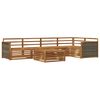 vidaXL Ensemble de canap&eacute;s d'ext&eacute;rieur 6 pcs Naturel