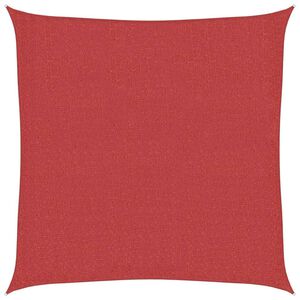 vidaXL Voile d'ombrage 160 g/m&sup2; Rouge 2x2 m PEHD