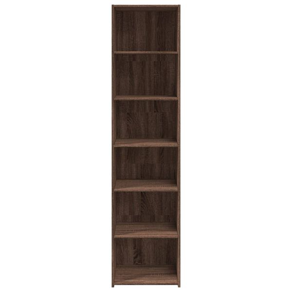 vidaXL Buffet haut chêne marron 45x41x185 cm bois d'ingénierie