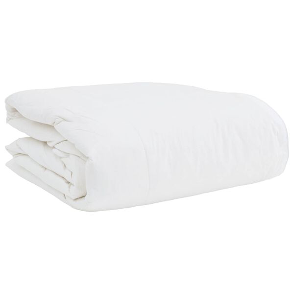 vidaXL Duvet 2-en-1 avec oreiller 2 pcs Blanc Plume de canard