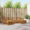 vidaXL Ensembles de canap&eacute;s 6 pcs Naturel Bois d'Acacia Massif
