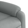vidaXL Fauteuil inclinable de massage gris clair tissu