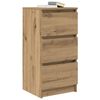 vidaXL Buffet ch&ecirc;ne artisanal 37,5x35x76 cm bois d'ing&eacute;nierie
