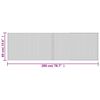 vidaXL Tapis rectangulaire gris 60x200 cm bambou