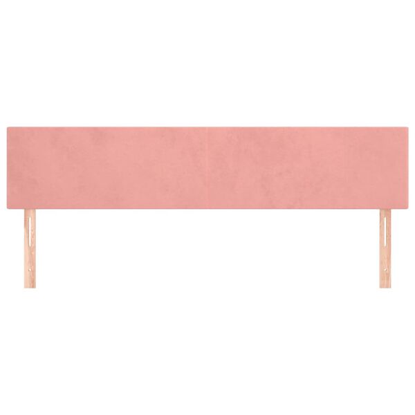 vidaXL T&ecirc;tes de lit Rose 180x5x78/88 cm Velours