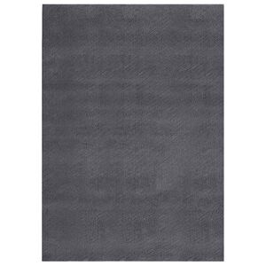 vidaXL Tapis shaggy doux lavable 160x230 cm Antid&eacute;rapant Anthracite