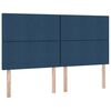 vidaXL Lit de Rangement Bleu 180 x 200 cm Cuir synth&eacute;tique