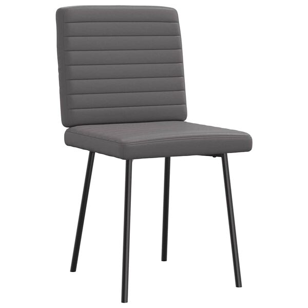 vidaXL Chaises à manger lot de 6 gris similicuir