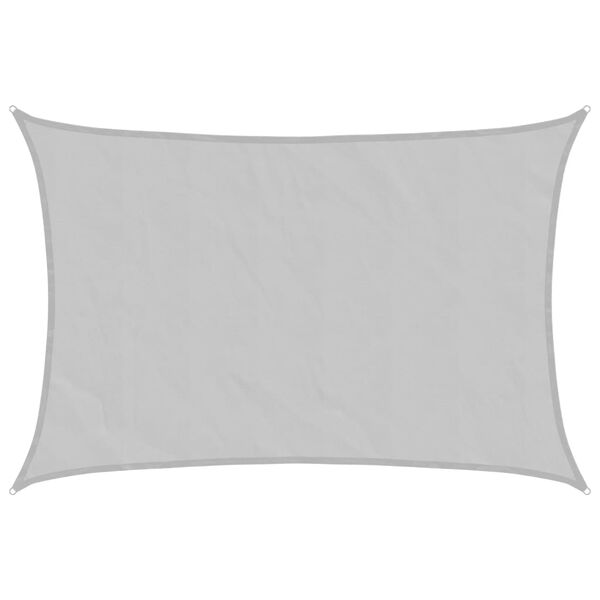 vidaXL Voile d'ombrage gris clair 4x2,5 m 100% polyester oxford