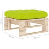 vidaXL Pouf palette de jardin bois de pin impr&eacute;gn&eacute;