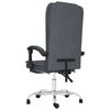 vidaXL Fauteuil de massage inclinable de bureau Gris fonc&eacute; Velours