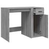 vidaXL Bureau Sonoma gris 100x49x75 cm Bois d'ing&eacute;nierie